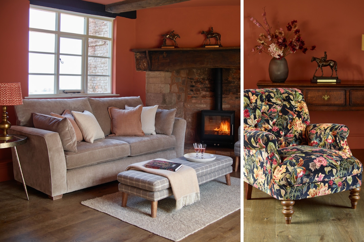Hudson sofa and Rochelle armchair